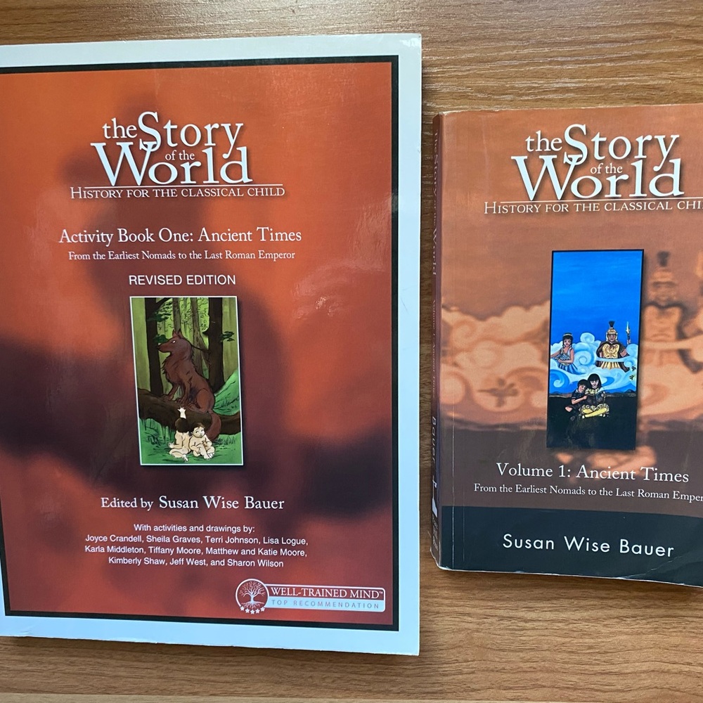 Story of the world volume one ancient times, activity, book, and chapter book